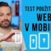 Test použitelnosti webu v mobilech